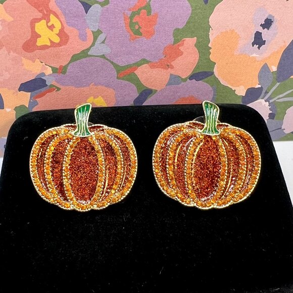BaubleBar Pumpkin Earrings - Picture 1 of 4